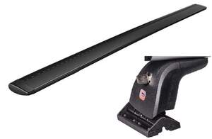 Багажник AMOS BETA на штат.места SUZUKI Kizashi Sedan 2010-2018 (дуги аэро-крыло черные)