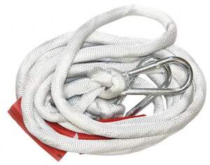 Трос-верёвка 14 тн 2 карабина 6 метров в сумке КАПРОН П