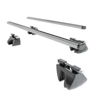 Багажные поперечины на интегриров.рейлинги CHEVROLET Suburban SUV 5дв 2015-2017 (аэродинамич.дуги с замком)