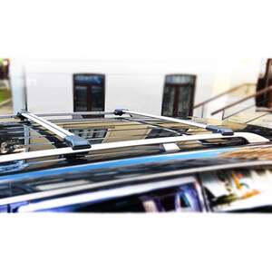 Багажные поперечины WingCarrier V1 на рейлинги ALFA ROMEO 156 Sportwagon, универсал 2000-2005 с замком, серебристы