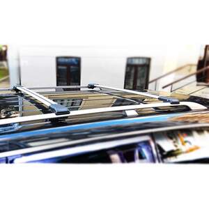 Багажные поперечины WingCarrier V1 на рейлинги PEUGEOT 308 SW универсал 2008-2018 с замком, серебристые