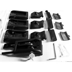 Багажные поперечины WingCarrier V1 на рейлинги PEUGEOT 4007 2007-2012 с замком, черные