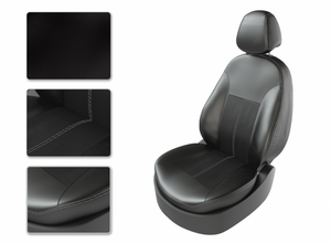 Чехлы CarFashion для сидений VW T-5 MULTIVAN 7m черный/черный/серый 35338664