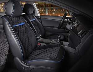 Накидки Фронт 3D «BARCELONA» черный/черный/синий/синий 21980