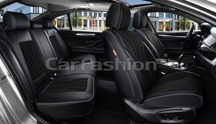 Комплект каркасных чехлов 5D «ARGON PLUS» черный/черный/серый/серый 27381 Комплект каркасных чехлов 5D «ARGON PLUS» черный/черный/серый/серый 27381