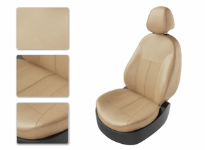 Чехлы CarFashion для сидений CHEVROLET AVEO с 2012 бежевый/бежевый/бежевый 13058111