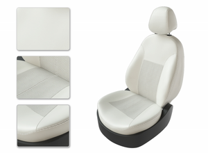 Чехлы CarFashion для сидений HYUNDAI GETZ 06-14 разд белый/белый/белый 21058222