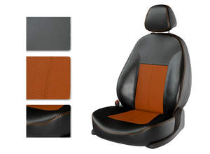 Чехлы CarFashion для сидений HYUNDAI IX35 черный/оранжевый/оранжевый 21088699