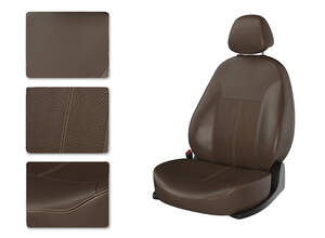 Чехлы CarFashion для сидений KIA SPORTAGE 3 коричневый/коричневый/коричневый 22128777