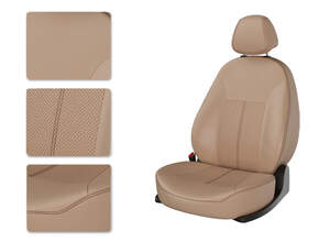 Чехлы CarFashion для сидений OPEL ASTRA J 2013 SD бежевый/бежевый/коричневый 29118117