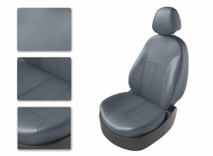 Чехлы CarFashion для сидений TOYOTA LC PRADO 120 серый/замш серый/серый 34102444