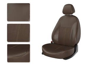 Чехлы CarFashion для сидений TOYOTA RAV 4 2014г коричневый/коричневый/коричн 34168777