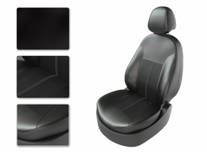 Чехлы CarFashion для сидений TOYOTA RAV 4 2014г черный/черный/серый 34168664