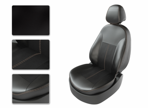 Чехлы CarFashion для сидений UAZ PATRIOT с 2015г черный/черный/бежевый 41028661
