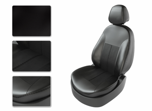 Чехлы CarFashion для сидений UAZ PATRIOT с 2015г черный/черный/черный 41028666