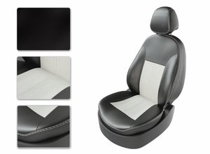 Чехлы CarFashion для сидений VW GOLF V черный/белый/белый 35058622