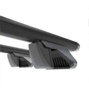 Багажник AMOS ALFA на рейлинги TOYOTA Highlander SUV 5дв 2007-2013 (дуги аэро-крыло черные)