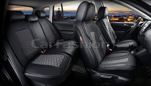 Комплект каркасных чехлов 5D «MERCURY PLUS» серый/черный/серый/черный 27233