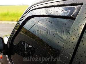 Дефлекторы окон вставные NISSAN PATROL (1998-2009; кузов Y61) 3дв. 5дв. «Team HEKO» (передняя пара)