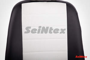 Чехлы Seintex из экокожи для сидений Chevrolet Cruze 2009-2017 черно-белые