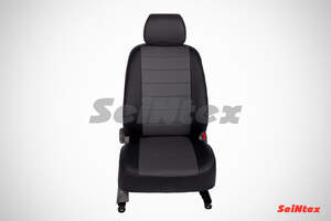 Чехлы Seintex из экокожи для сидений KIA CERATO 2009-2013 черно-серые