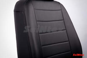 Чехлы Seintex из экокожи для сидений Nissan Tiida hb. 2004-2014 черные