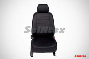 Чехлы Seintex из экокожи для сидений Subaru Forester III 2008-2012 черные