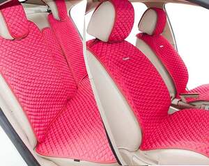 Комплект Накидок «PALERMO PLUS» черный/красный 21763