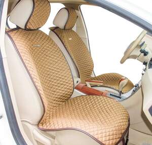 Накидки на передние сиденья «PALERMO» коричневый/т.коричневый 21761