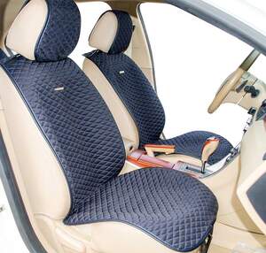 Накидки на передние сиденья «PALERMO» черный/синий 21754