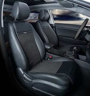 Накидки передние «ECO CORD» черный/черный 21709