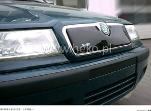 Дефлектор на решетку радиатора радиатора SKODA FABIA II/ROOMSTER 2006-2010-низ