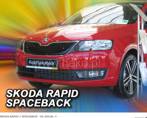 Дефлектор на решетку радиатора радиатора SKODA RAPID 2012- верх