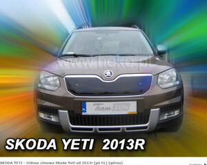 Дефлектор на решетку радиатора радиатора SKODA YETI 2013- верх