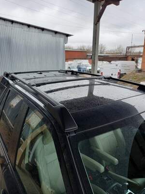 Рейлинги «APS» продольные алюминиевые для LAND ROVER FREELANDER 2 черные