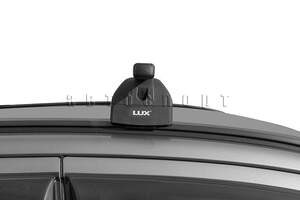 Багажник «LUX» с дугами 1,1м прям. в пластике для Lada Vesta Cross/SW 2017-н.в. с интегр. рейлингами