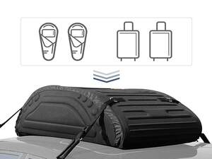 Мягкий бокс-сумка на крышу двустороний, складной WellTour BC-003 (240л)