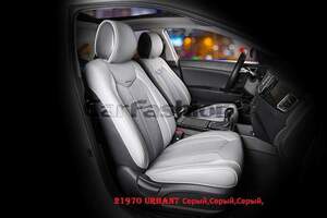 Накидки на передние сиденья «URBAN» серый/т.серый/серый 21970