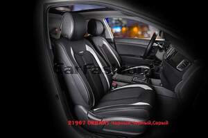 Накидки на передние сиденья «URBAN» черный/черный/серый 21967