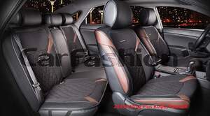 Комплект накидок «STING PLUS» кофе/черный 22359