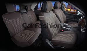 Комплект Накидок «CHESTER PLUS» коричневый/бежевый/бежевый 22336