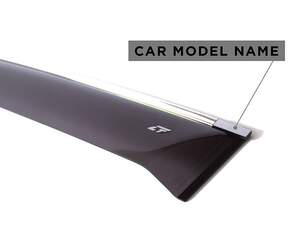 Дефлекторы окон накладные MERCEDES E-class (2016-; кузов W213) седан «КОБРА Тюнинг» хром.молдинг