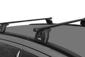 Багажник «LUX» с дугами 1,1м прямоугольные в пластике для Haval H6 2014-н.в. с интегр. рейлингами Багажник «LUX» с дугами 1,1м прямоугольные в пластике для Haval H6 2014-н.в. с интегр. рейлингами