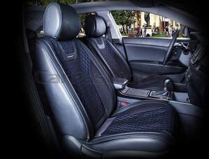 Накидки передние «TORINO» черный/черный/синий 21416