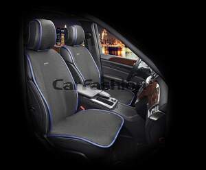 Накидки передние «VERONA» черный/синий/черный 21914