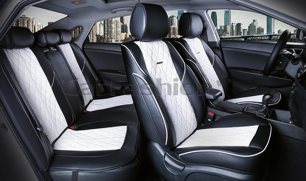 Комплект накидок «BALATON PLUS» белый/белый/черный 22399 Комплект накидок «BALATON PLUS» белый/белый/черный 22399