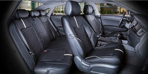 Комплект Накидок «SECTOR LEATHER PLUS» бежевый/черный/черный 22220