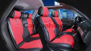 Комплект Накидок «SECTOR PLUS» черный/красный/черный 22274