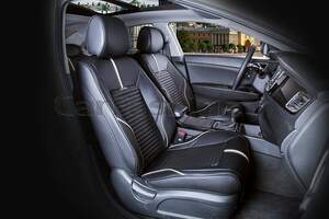 Накидки Фронт «SECTOR LEATHER» бежевый/черный/черный 21380