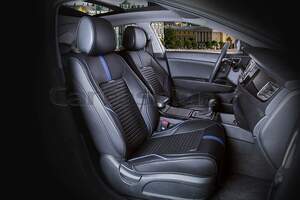 Накидки Фронт «SECTOR LEATHER» синий/черный/черный 21386